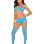 Elegant Moments - Sheer stockings - Turquoise - One Size