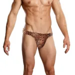 444030 Animal Wonder Thong Color Brown Size L/XL