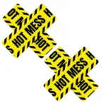 Hot Mess X Blacklight Lemon Fruitella Nipztix Nipple Cover Pasties