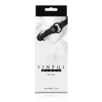 Sinful Silicone Bar Gag Black