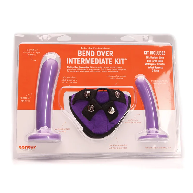 Tantus Bend Over Intermediate Strap-On Harness Kit Lavender