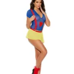 Elegant Moments - Sexy Princess - Mesh cami top, skirt - Royal Blue/ Yellow - One Size