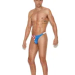 Elegant Moments - Men's snap closure thong - Stars and Stripes - L/XL