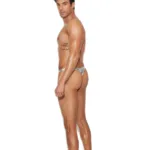 Alternative view of Elegant Moments - Men's lamé thong - Silver - L/XL
