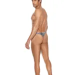 Alternative view of Elegant Moments - Men's snap closure thong - Zebra - L/XL