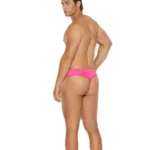 Alternative view of Elegant Moments - Men's printed mesh brief - Neon Pink - L/XL