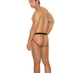 Alternative view of Elegant Moments - Men's fishnet and lycra jock strap - Black - L/XL
