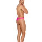 Alternative view of Elegant Moments - Men's lycra thong - Black/Neon Pink - L/XL
