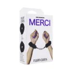 Merci Fluff Cuffs Black