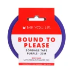 Me You Us Bound To Please Bondage Tape Restraints Purple 20 m