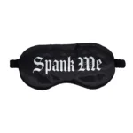 Ouch! Spank Me Printed Mask Satin Black