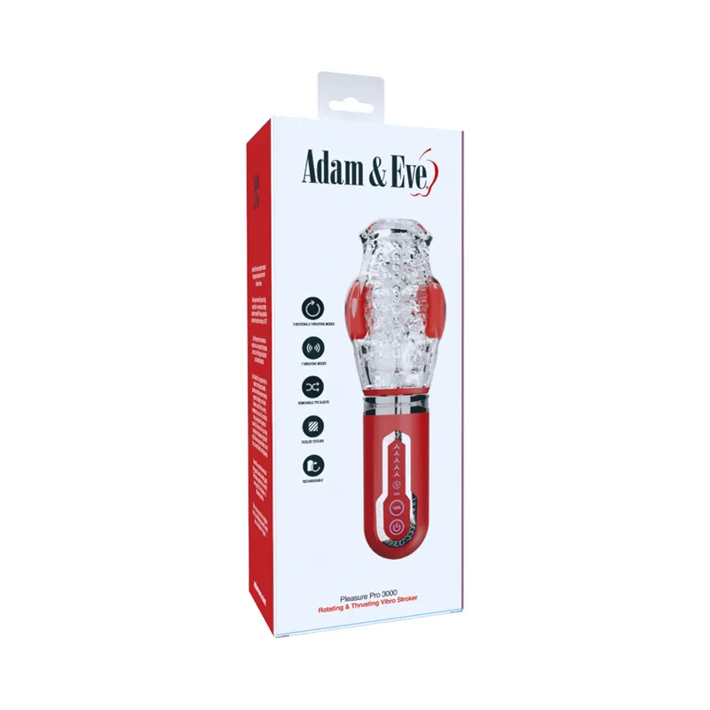 Adam & Eve Pleasure Pro 3000 Rotating & Thrusting Vibro Stroker