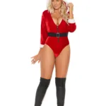 Elegant Moments - Santa's Tease - 2 pc - Red/White - 1X/2X - Image 3