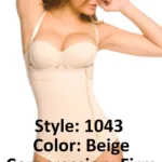 1043 Powernet Body Fiorell Color Beige Plus Size XXL - Image 3