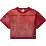 BAM134 Short Sleeve Practice Jersey Color Bright Red Size L/XL - Image 6