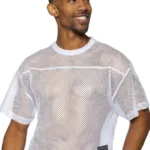 BAM134 Short Sleeve Practice Jersey Color White Size L/XL