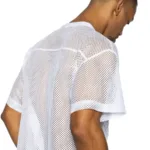 BAM134 Short Sleeve Practice Jersey Color White Size L/XL - Image 3