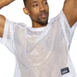 BAM134 Short Sleeve Practice Jersey Color White Size L/XL - Image 5