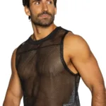 BAM135 Sleeveless Practice Jersey Color Black Size S/M - Image 3