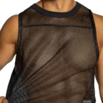 BAM135 Sleeveless Practice Jersey Color Black Size S/M - Image 5