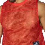 BAM135 Sleeveless Practice Jersey Color Red Size S/M - Image 2