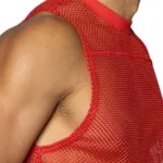 BAM135 Sleeveless Practice Jersey Color Red Size S/M - Image 3