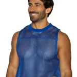 BAM135 Sleeveless Practice Jersey Color Royal Size L/XL - Image 4