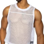 BAM135 Sleeveless Practice Jersey Color White Size S/M