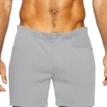 BAM207 Coaches Short 5 inch Inseam Color Gray Size L
