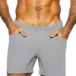 BAM207 Coaches Short 5 inch Inseam Color Gray Size L - Image 3