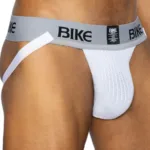 BAS304 Classic Jockstrap Color White Size M - Image 3