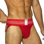 Alternative view of BAS306 Original number 10 Jockstrap Color Red Size S