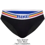 BAS327 Stretch Cotton Brief Color Black Size L - Image 7