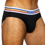 BAS327 Stretch Cotton Brief Color Black Size L - Image 3