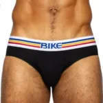 BAS327 Stretch Cotton Brief Color Black Size L - Image 5