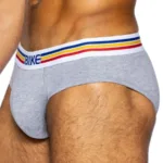BAS327 Stretch Cotton Brief Color Gray Size XL - Image 3