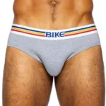 BAS327 Stretch Cotton Brief Color Gray Size XL - Image 4