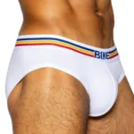 BAS327 Stretch Cotton Brief Color White Size L