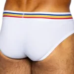Alternative view of BAS327 Stretch Cotton Brief Color White Size L