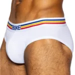 BAS327 Stretch Cotton Brief Color White Size M - Image 3