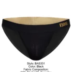 BAS331 Active Jock Brief Color Black Size XL - Image 6