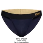 BAS331 Active Jock Brief Color Navy Size M - Image 6