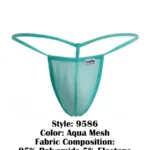 9586 G-String Color Aqua Mesh Size L - Image 7