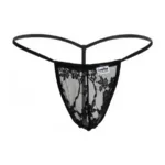 9586 G-String Color Black Lace Size L - Image 4