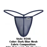 9586 G-String Color Dark Blue Mesh Size L - Image 7