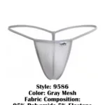 9586 G-String Color Gray Mesh Size L - Image 7