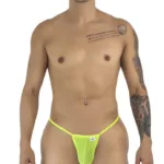 9586 G-String Color Hot Green Mesh Size L