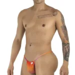 9586 G-String Color Orange Print Size XL - Image 2