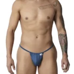 9586 G-String Color Petrol Blue Size XL