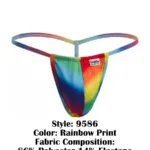 9586 G-String Color Rainbow Print Size XL - Image 10
